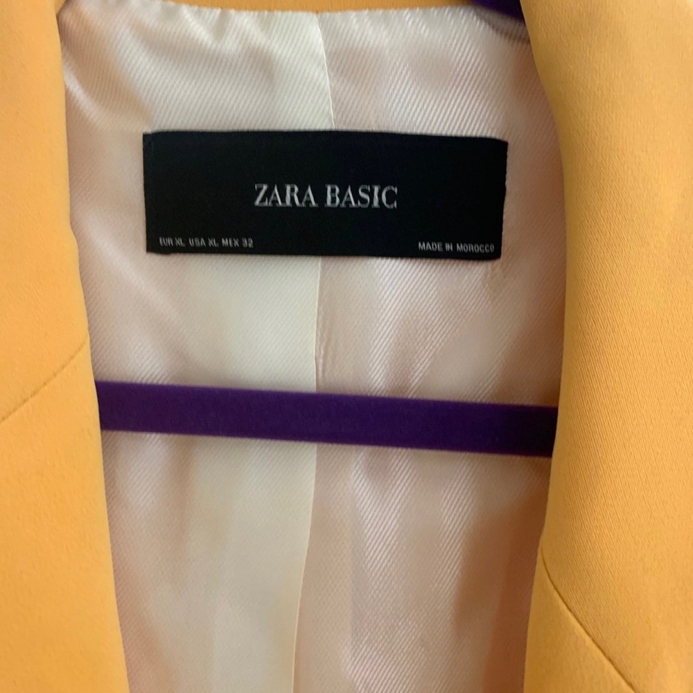 Zara Basic Yellow Blazer